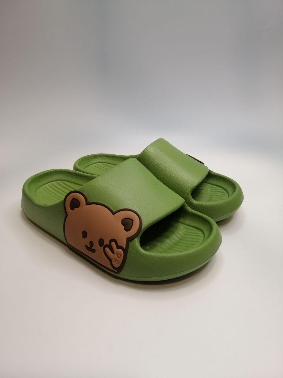 Шлепанцы для девочки Olimp р.30/31 хаки ( 8642 хакі)