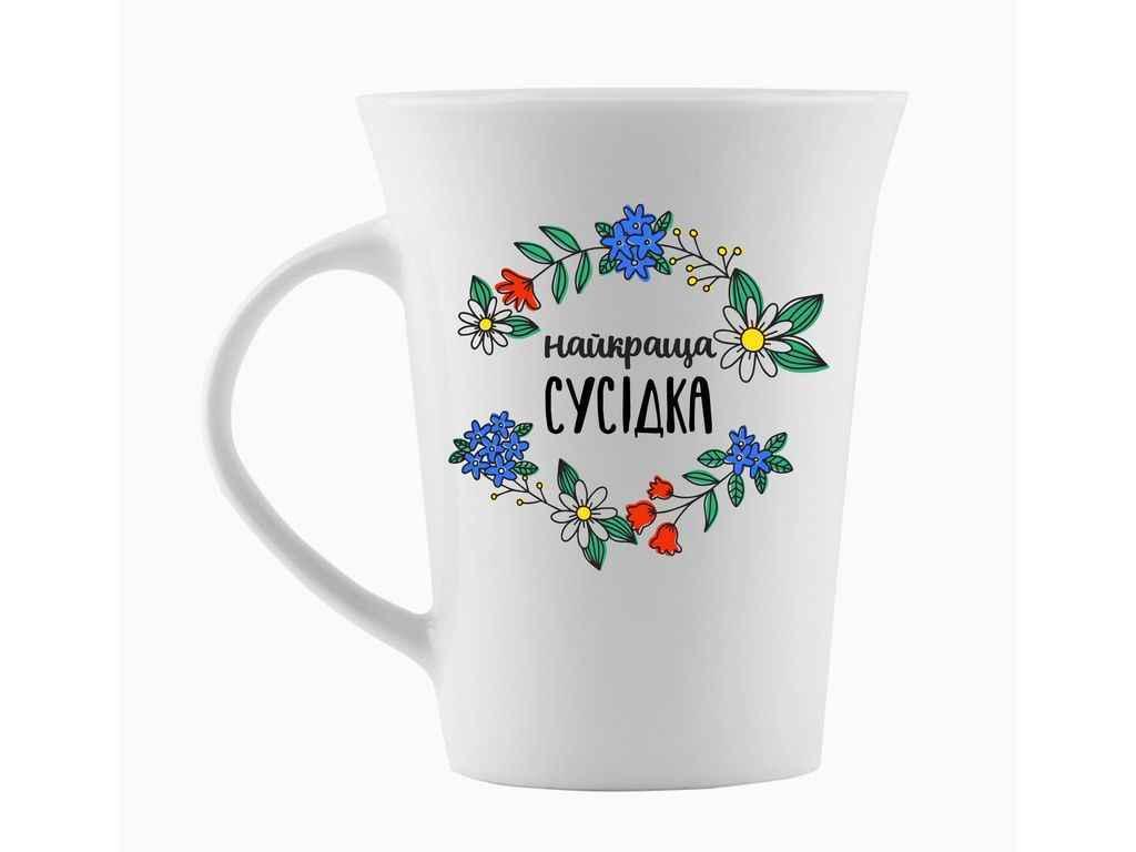 Чашка Kvarta фарфор "Найкраща сусідка" 360 мл (1831) Чашка Kvarta фарфор "Найкраща сусідка" 360 мл (1831)