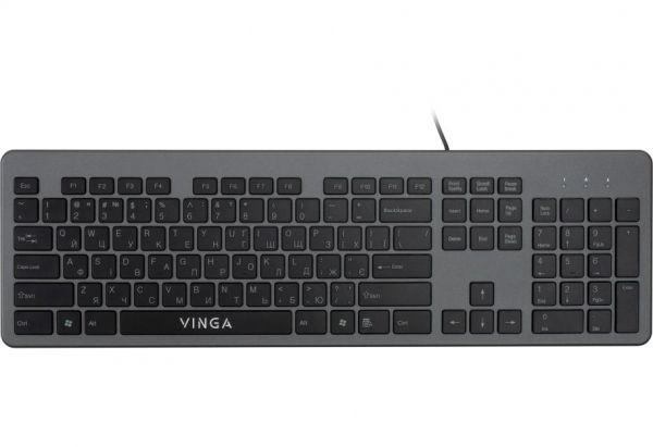 Клавіатура Vinga KB735 Black/Grey (895822)