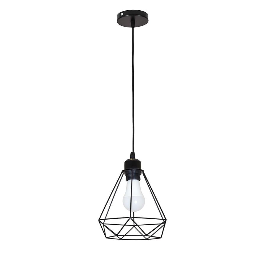 Подвесной светильник Levistella 7522019F-1 BK/BK металлический с металлическим плафоном под лампу Е27 (106-16-LVS4648)