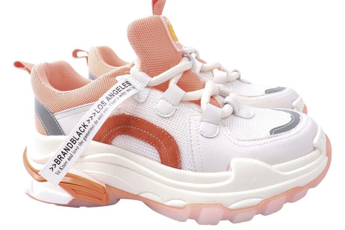 Кроссовки женские Gifanni из текстиля на платформе на шнуровке р. 37 Белый (78-21DK)