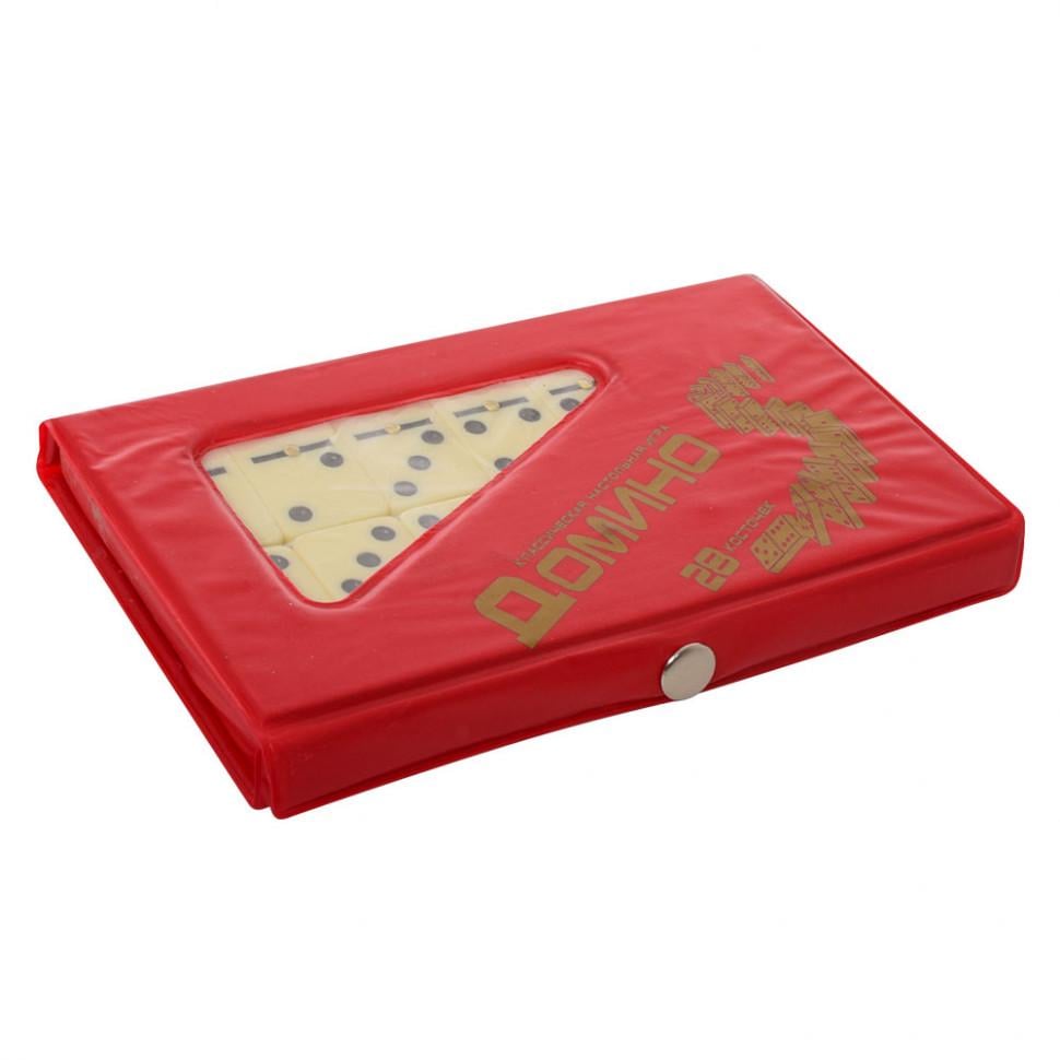 Настільна гра Bambi Доміно M у пеналі 1,5х17,5х10 см від 6 років Червоний (SR-113-N-912)