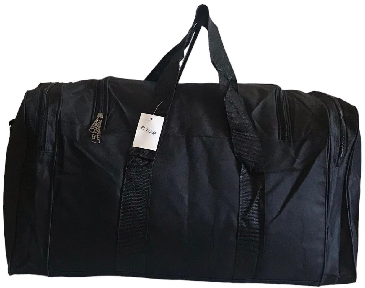 Сумка дорожная с боковыми карманами и длинным ремнем через плечо 60 л Черный (613) - фото 3