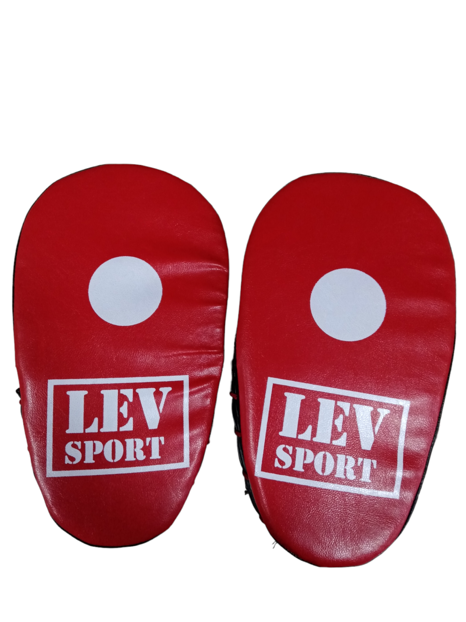Лапы для единоборств LEV Sport малые 27х14,5х5 см пара искусственная кожа Красный/Черный (6936116105783)