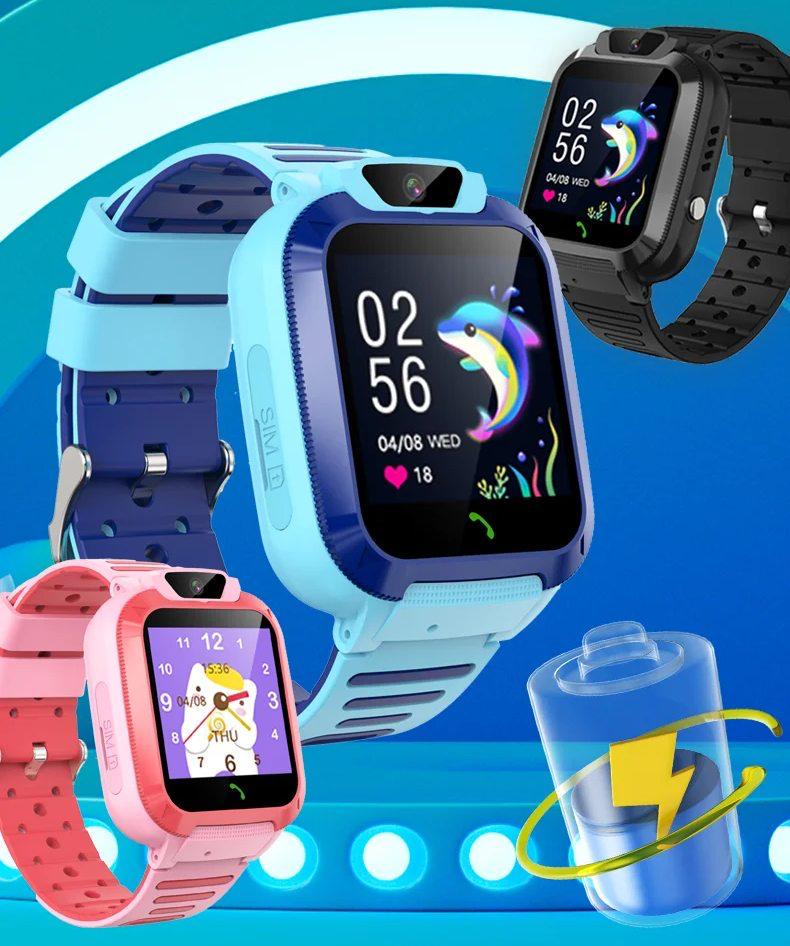 Смарт часы детские Q8 SIM GPS 4G Синий (32187230) - фото 4