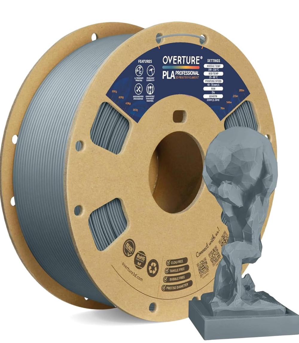 Филамент Overture PLA Matte матовый точность 0,02 мм для 3D печати 1 кг 1,75 мм Зеленый Филамент Overture PLA Matte матовый точность 0,02 мм для 3D печати 1 кг 1,75 мм Зеленый