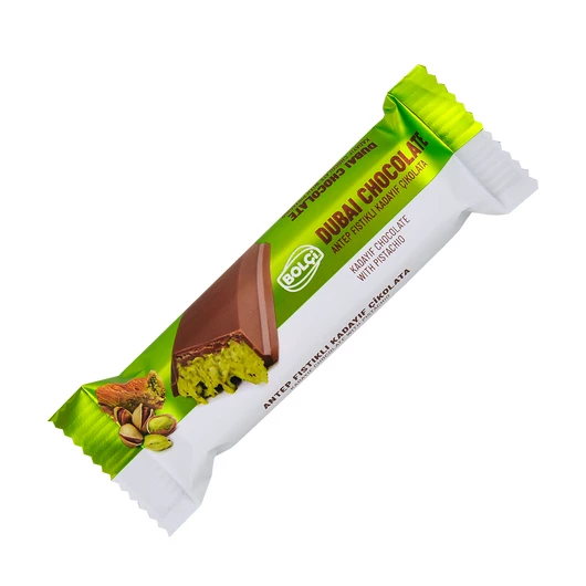 Шоколад дубайский молочный с катаифи и фисташковым кремом Bolci 30 г