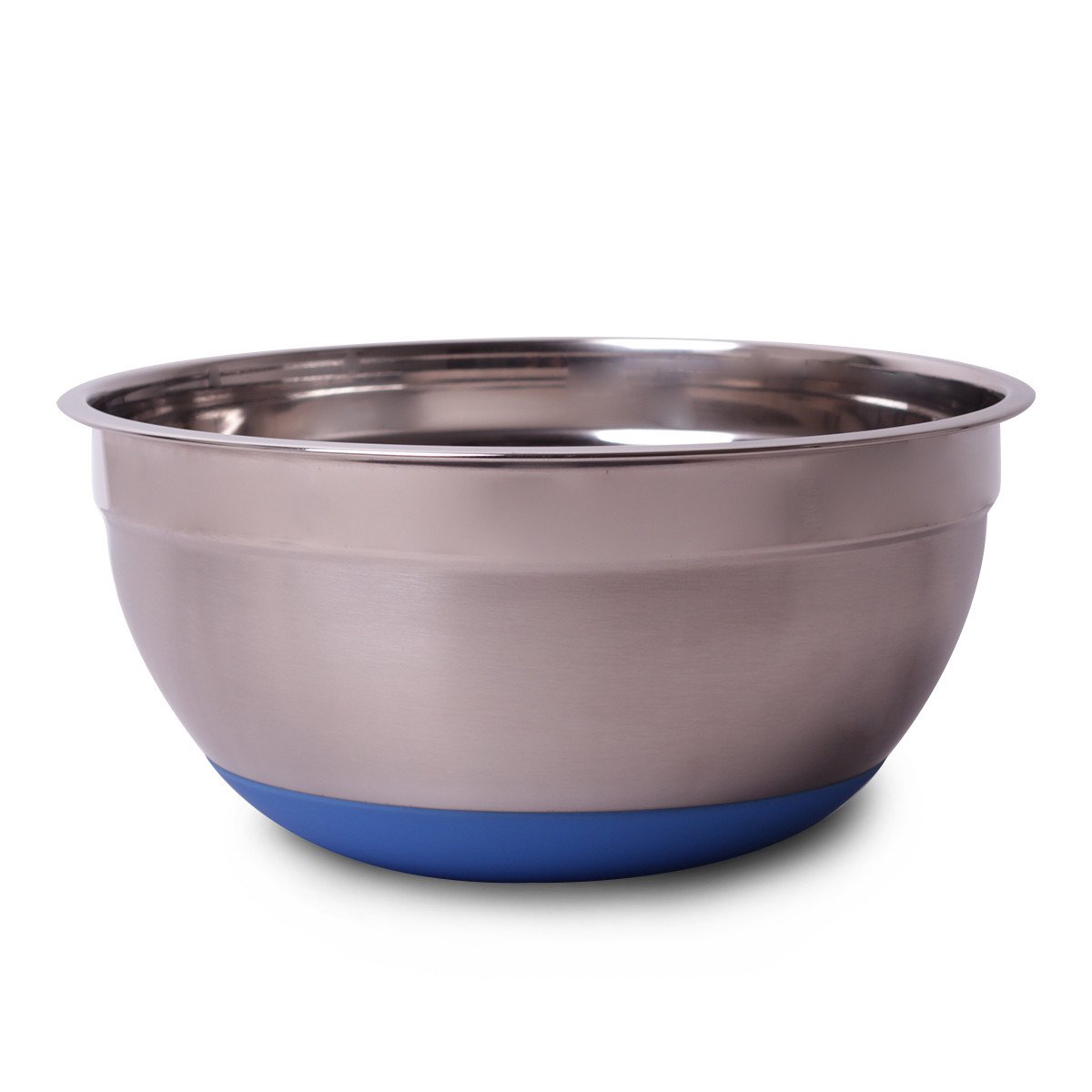 Миска Kamille 26х12 см из нержавеющей стали с силиконовым дном KM-4350