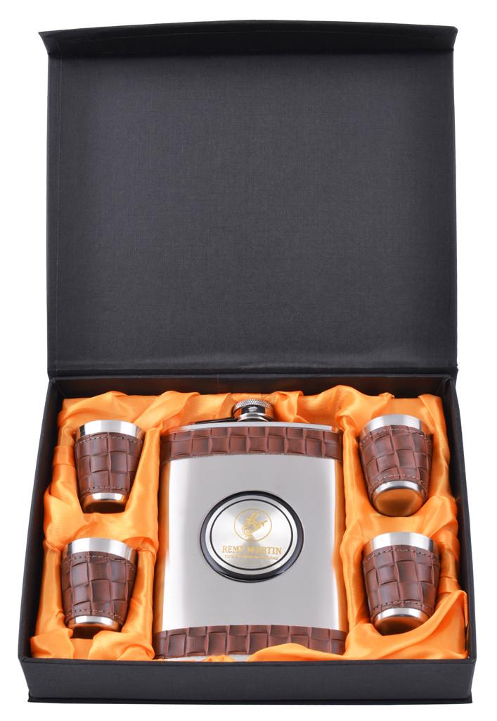 Набор фляга и 4 стопки RM 265 мл нержавеющая сталь