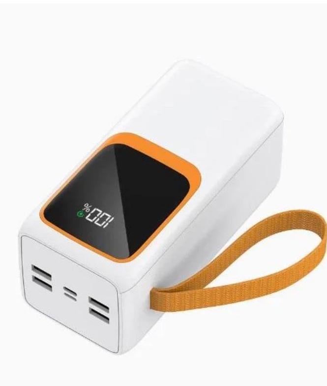 Павербанк 50000 mAh ASPOR A-350 з дисплеєм швидка зарядка 4USB/Type-C/Lightning/22,5W Білий - фото 6