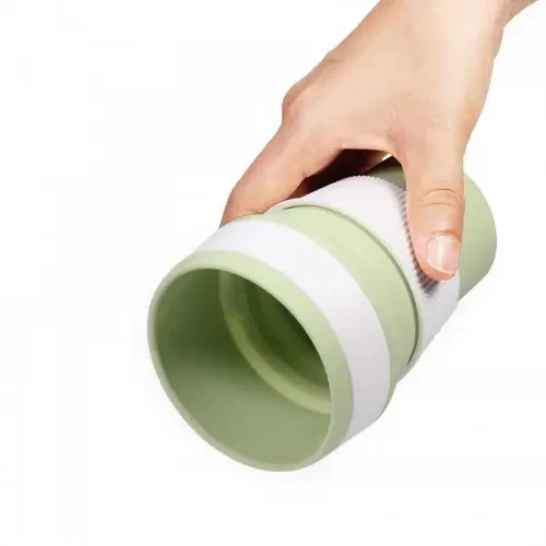 Чашка силиконовая SILICON MAGIC CUP с герметичной крышкой и поилкой Зеленый (7194) - фото 3 Чашка силиконовая SILICON MAGIC CUP с герметичной крышкой и поилкой Зеленый (7194) - фото 3