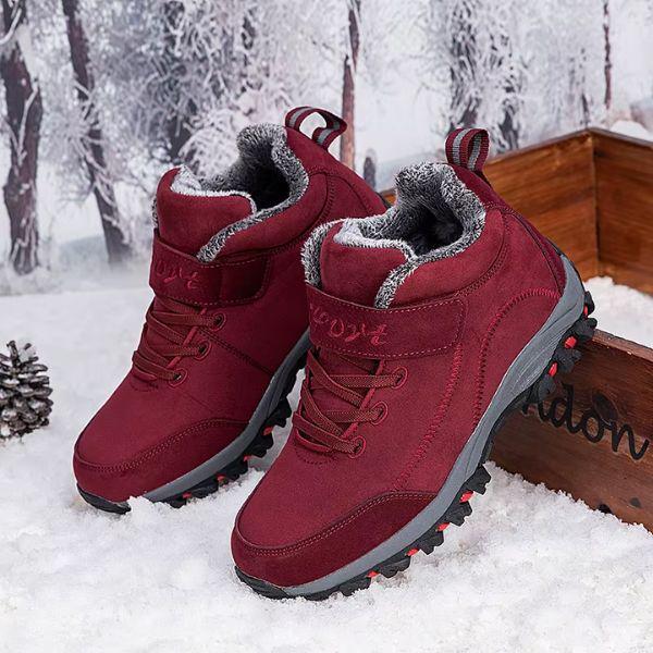 Кроссовки унисекс зимние подкладка и стелька из плюша KA00605-7 р. 39 24 см Красный (KA00605-7) - фото 2