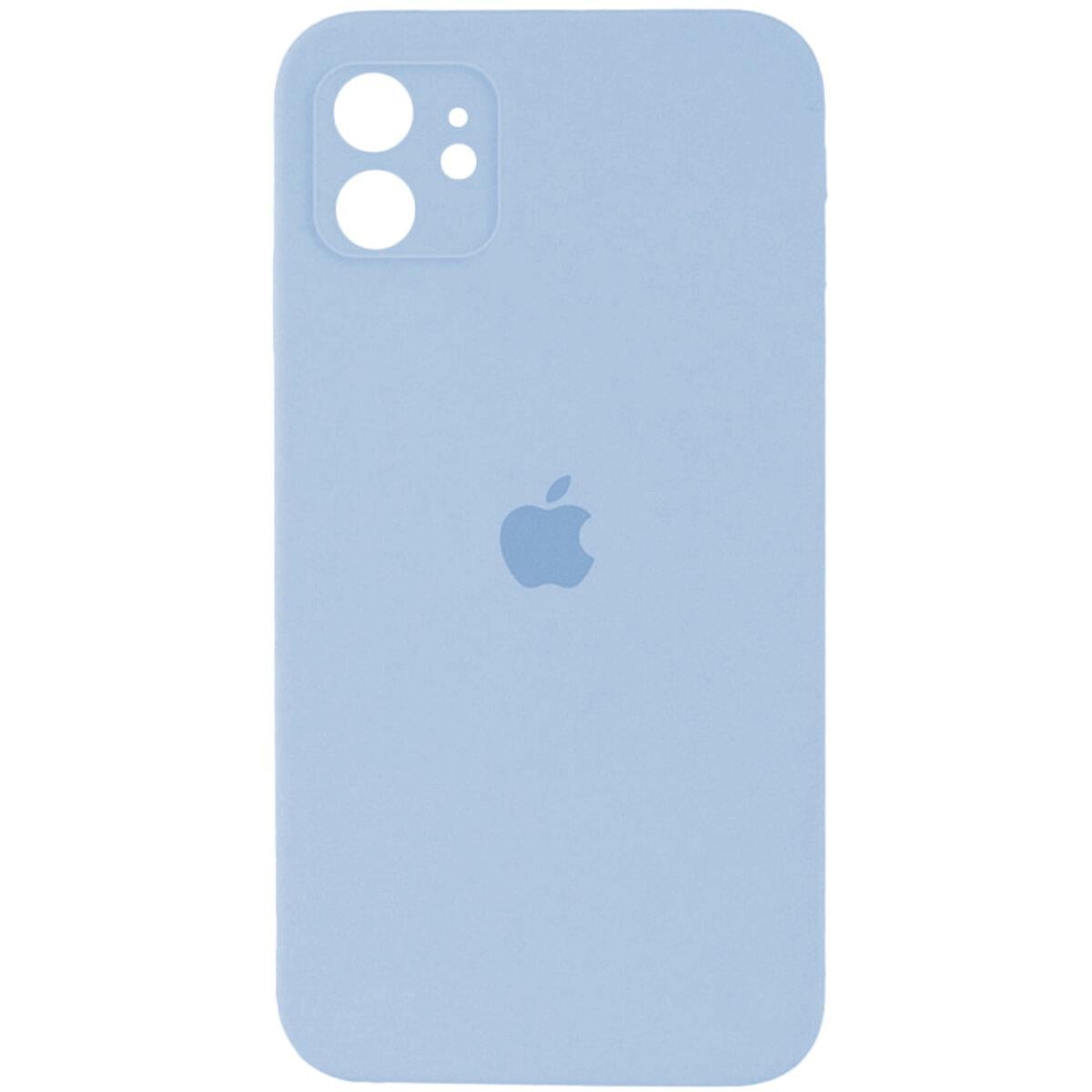 Протиударний чохол для Apple iPhone 12 Silicone Full Case AA Camera Protect / Mist Blue