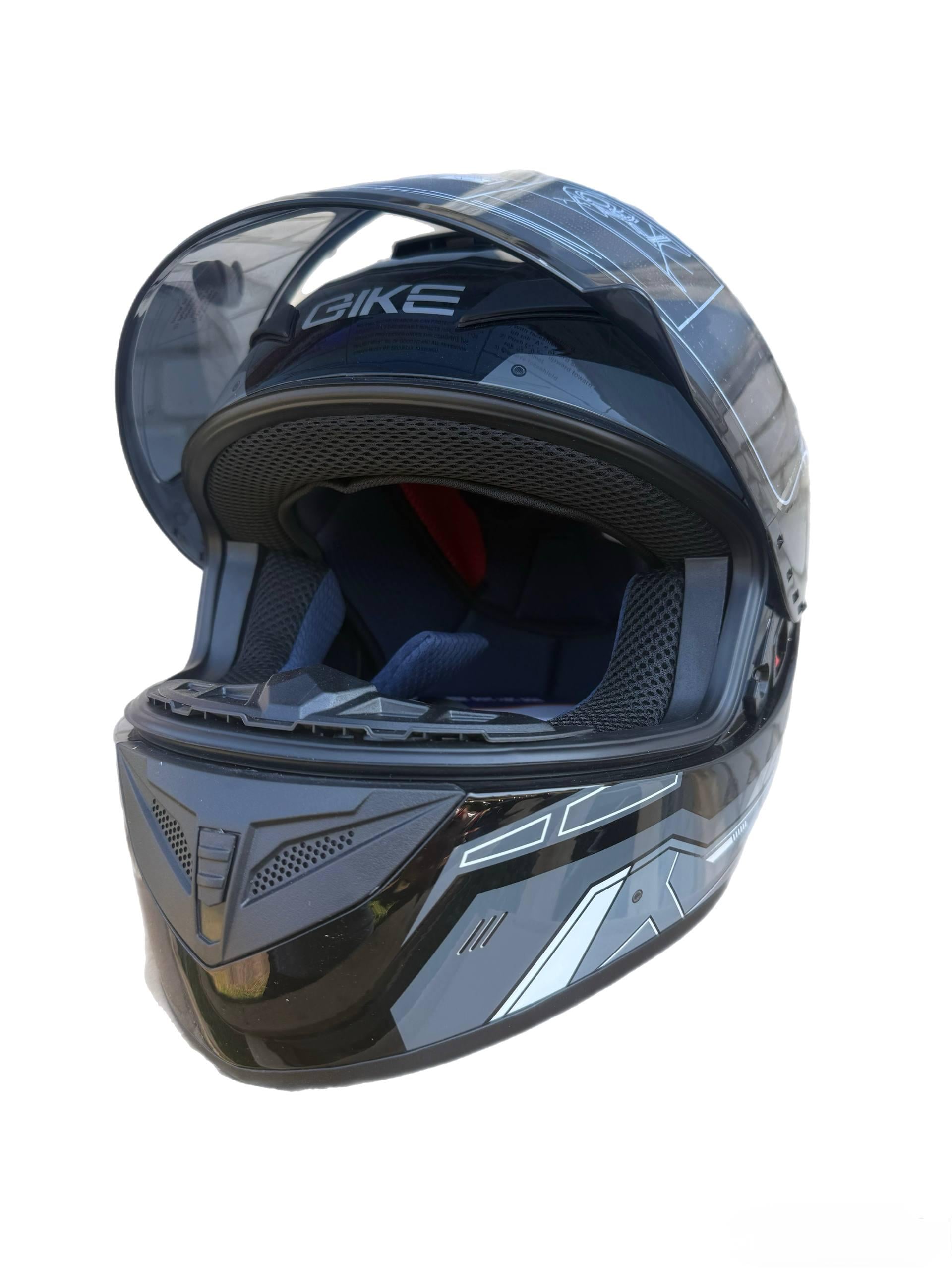 Мотошлем интеграл Gike 3 M Grey (0022) Мотошлем интеграл Gike 3 M Grey (0022)
