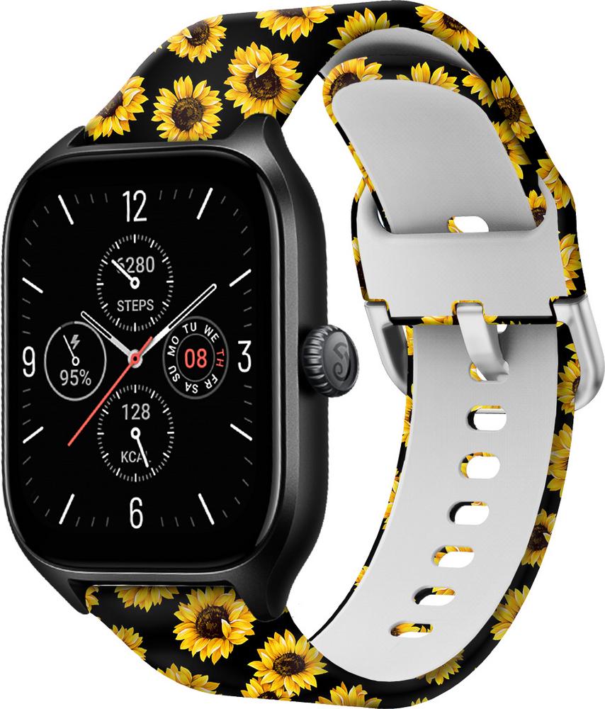 Ремешок Colorful для Amazfit GTS 4/mini Sunflowers (29536) - фото 1 Ремешок Colorful для Amazfit GTS 4/mini Sunflowers (29536) - фото 1
