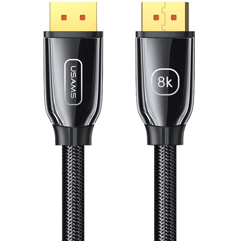 Кабель Usams US-SJ533 U75 8K DP/DP 1,4 HD 3 м Black (00000062626_1)