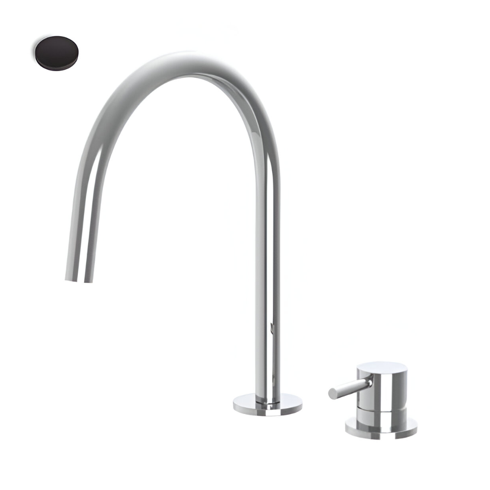 Змішувач для умивальника Paffoni Light одноважільний Чорний матовий (LM-LIG051NO)