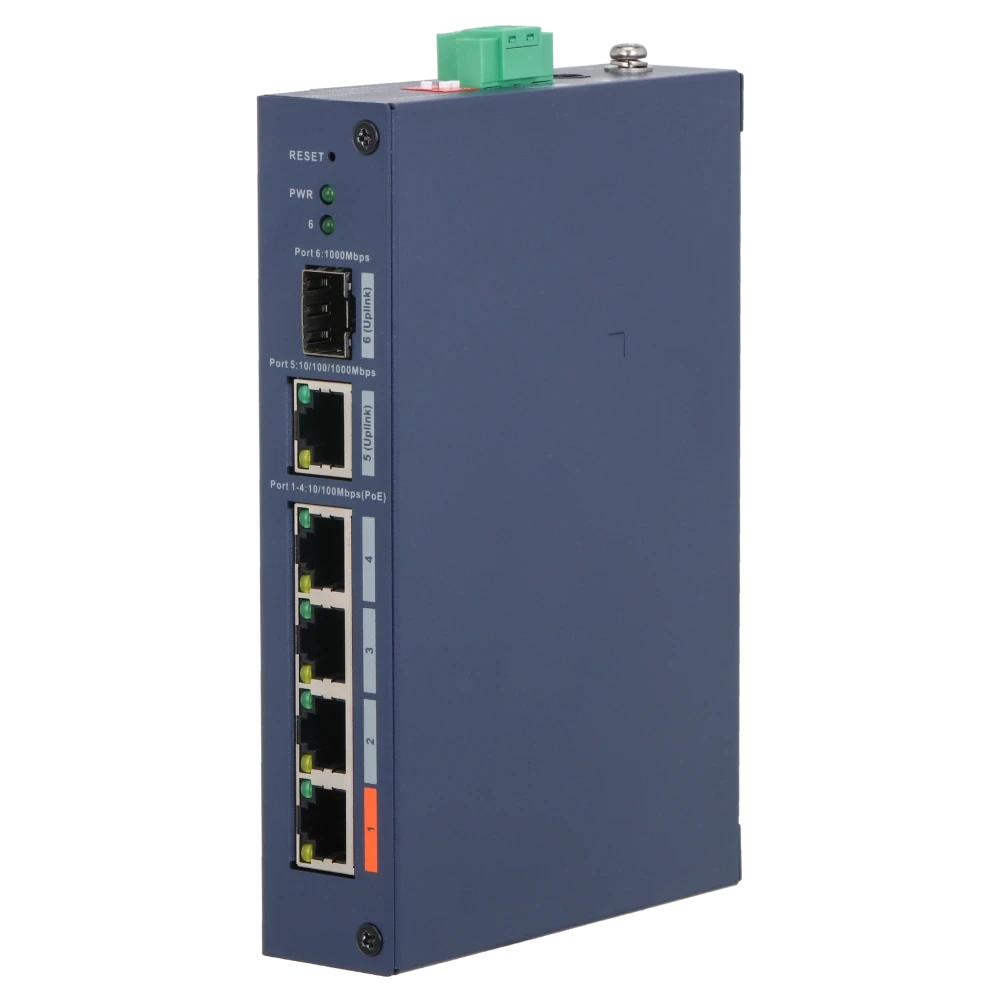Комутатор 4 порти керований Dahua DH-CHS4106-4ET-60 PoE (2863456202)