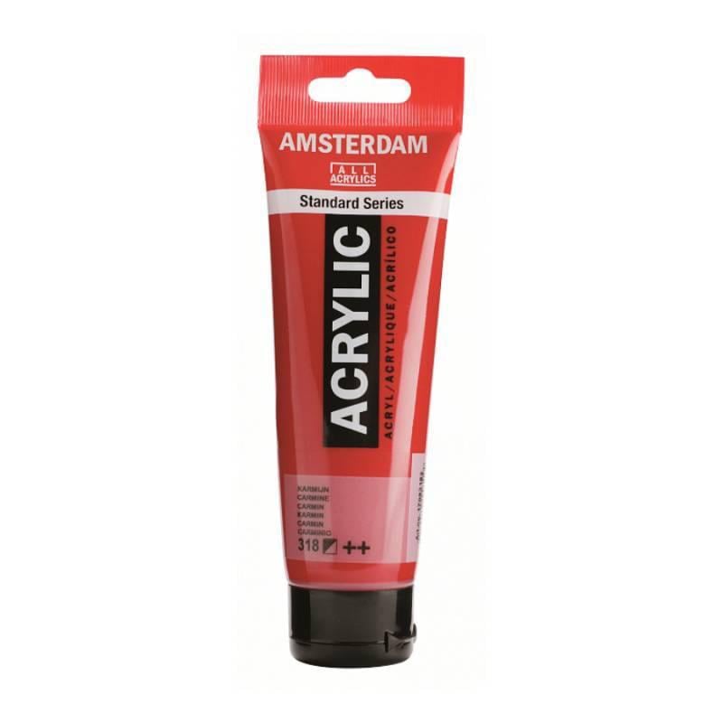 Акриловая краска Amsterdam Royal Talens 120 мл 318 Карминовый (Az1-8712079158224)