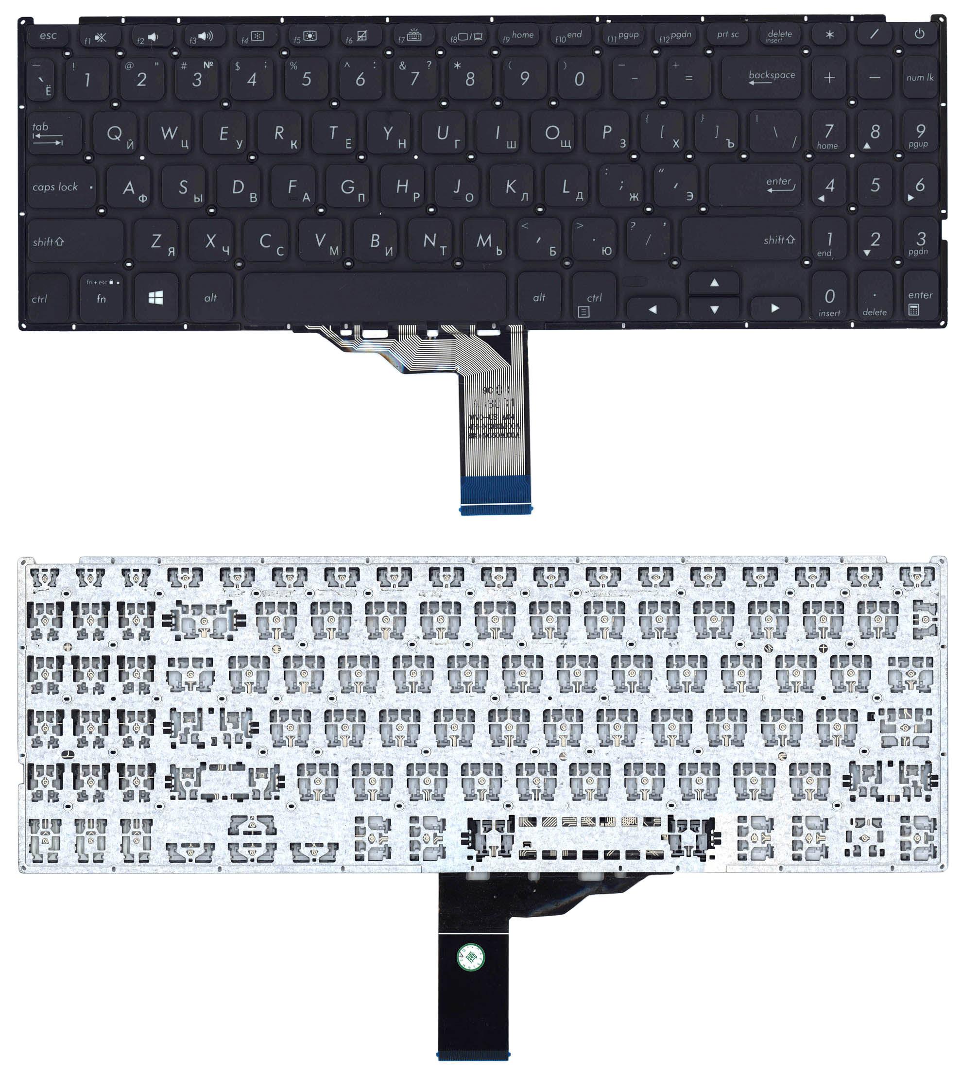 Компьютерная клавиатура Asus VivoBook F509U No Frame Black
