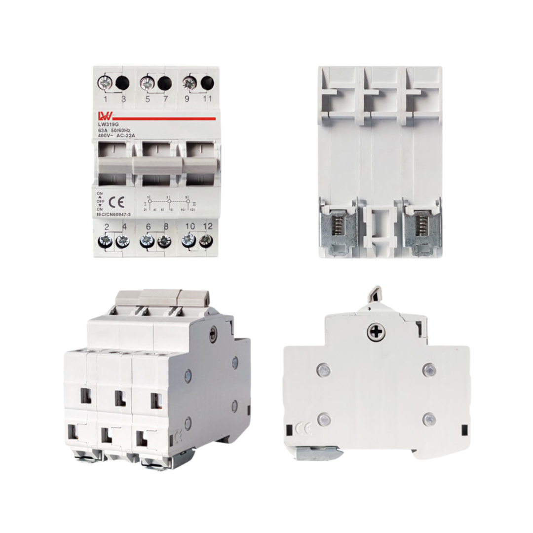 Переключатель нагрузки трехпозиционный 3Р 40A (29545245) - фото 4 Переключатель нагрузки трехпозиционный 3Р 40A (29545245) - фото 4