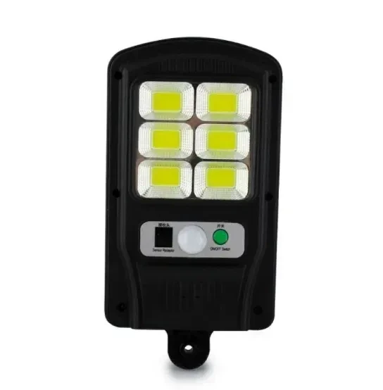 Фонарь уличный BK-818-6 LED на солнечной батарее с датчиком движения Черный (MX-00007258)
