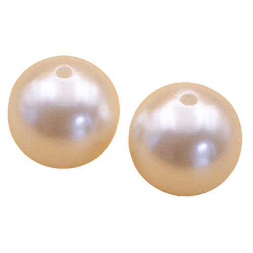 Бусины пластиковые имитация жемчуга 30 мм Ø 3,7 мм 27 г (2 шт. (БП0030ж03)