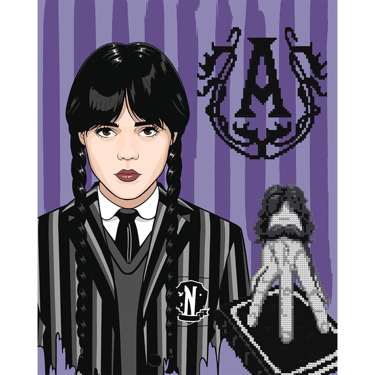 Картина за номерами Santi Wednesday Gothic duo з алмазною мозаїкою 40х50 см (954993)