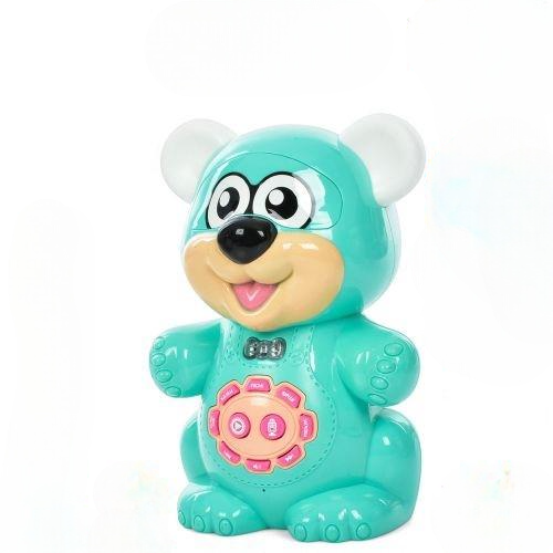 Интерактивный говорливый зверек Limo Toy FT0043AB Мишка аудио сказки Голубой (2517Б)