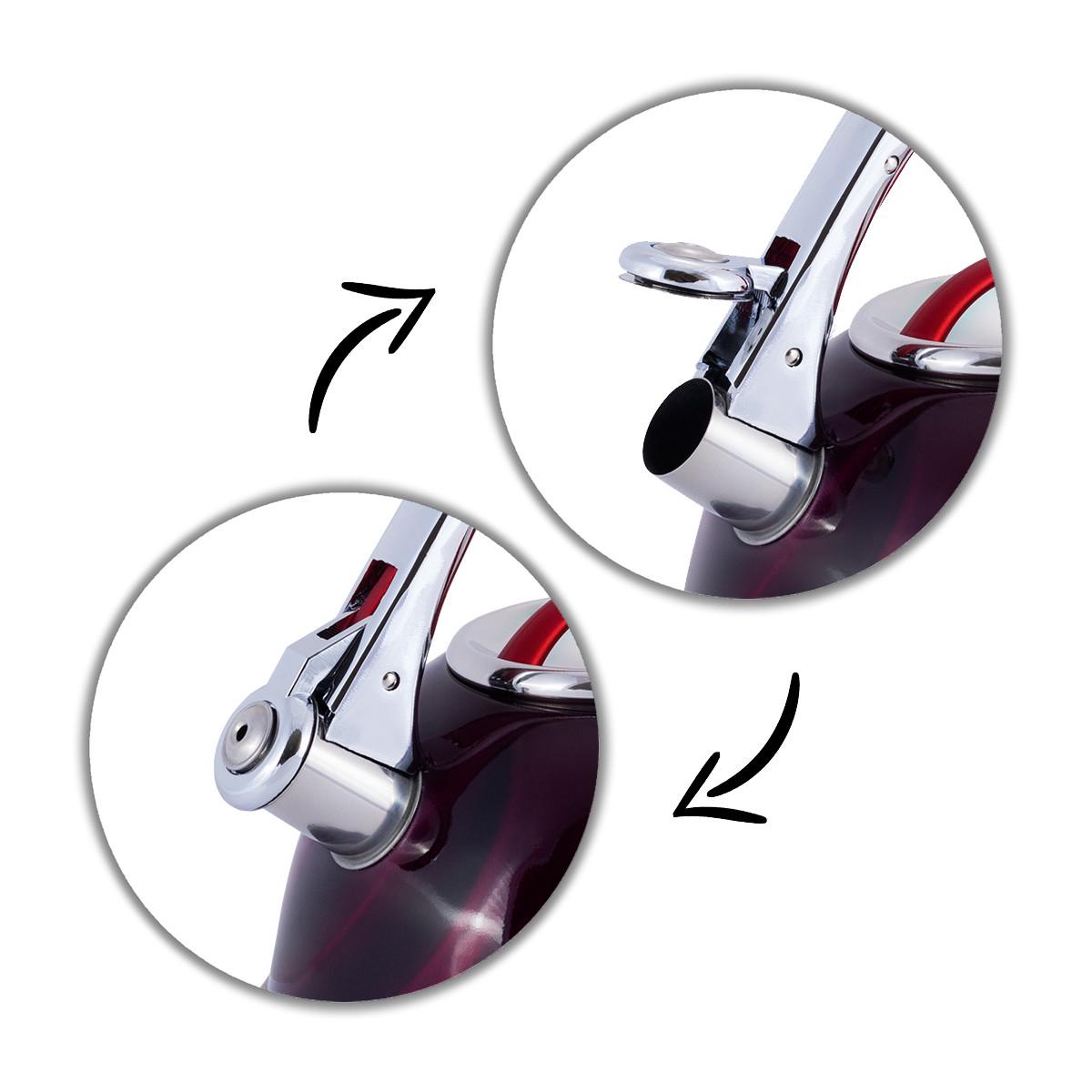 Чайник Kamille 3 л из нержавеющей стали Красный KM-0690NKR - фото 8 Чайник Kamille 3 л из нержавеющей стали Красный KM-0690NKR - фото 8