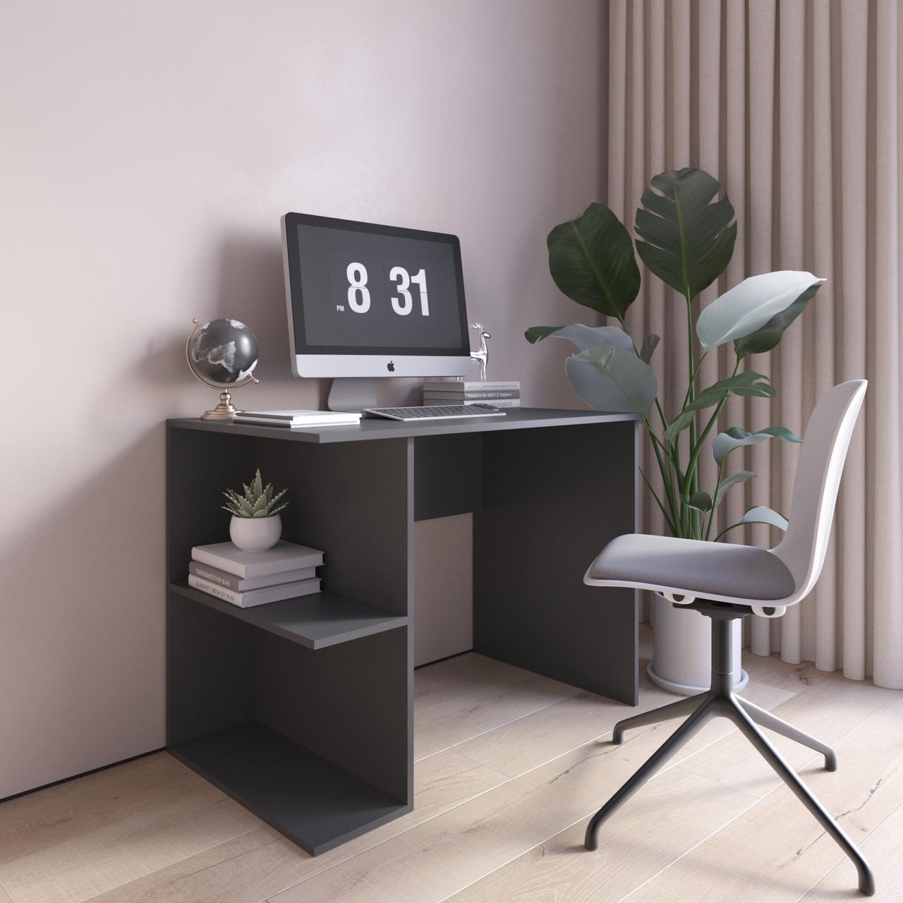 Стол компьютерный письменный с полками Ш 1000/В 755/Г 600