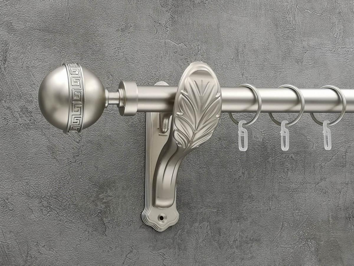 Карниз Quadrum Таврика гладка штанга одинарний ретро 25 мм 400 см Сатин (272284836)