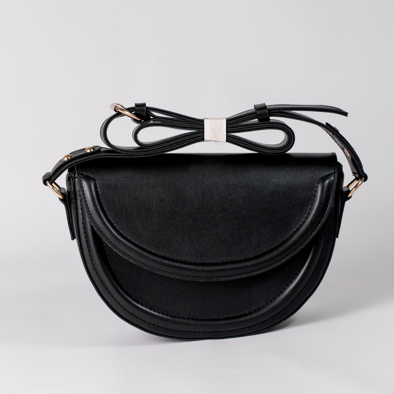 Сумка женская седло XENIA № 16-24 Черный - фото 1