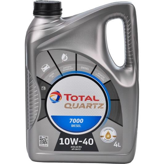 Моторне мастило Total QUARTZ DIESEL 7000 10W-40 4 л (216682)
