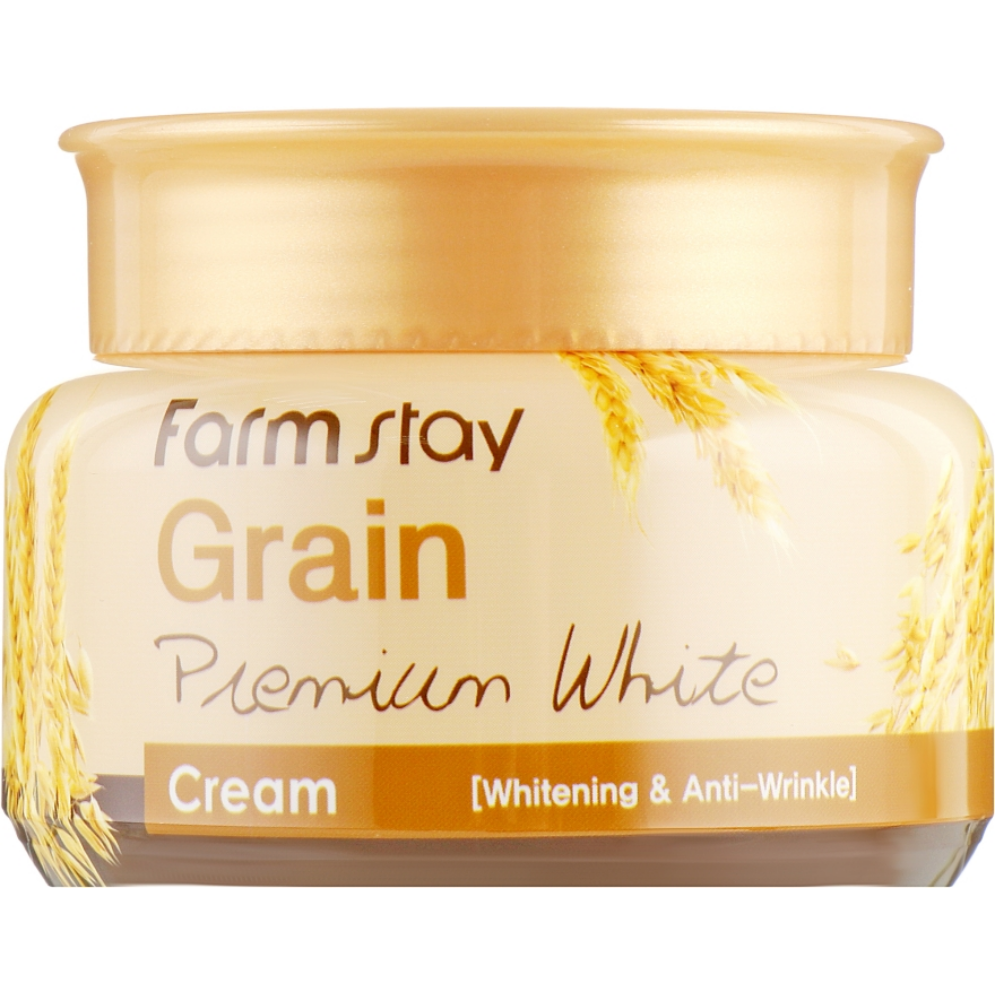Крем для лица осветляющий Farmstay Grain Premium White Cream с маслом ростков пшеницы 100 мл (8809480772283)