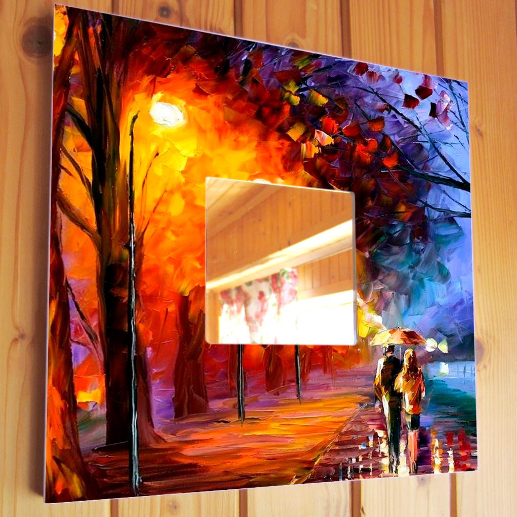 Зеркало декоративное Осенняя прогулка 260х260 мм (M00300)