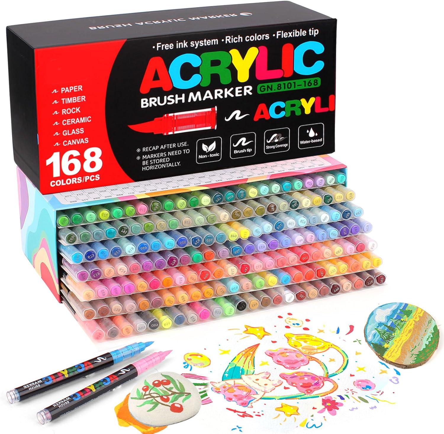 Маркери Guangna gn 8101 168 кольорів (gn-168) Маркери Guangna gn 8101 168 кольорів (gn-168)