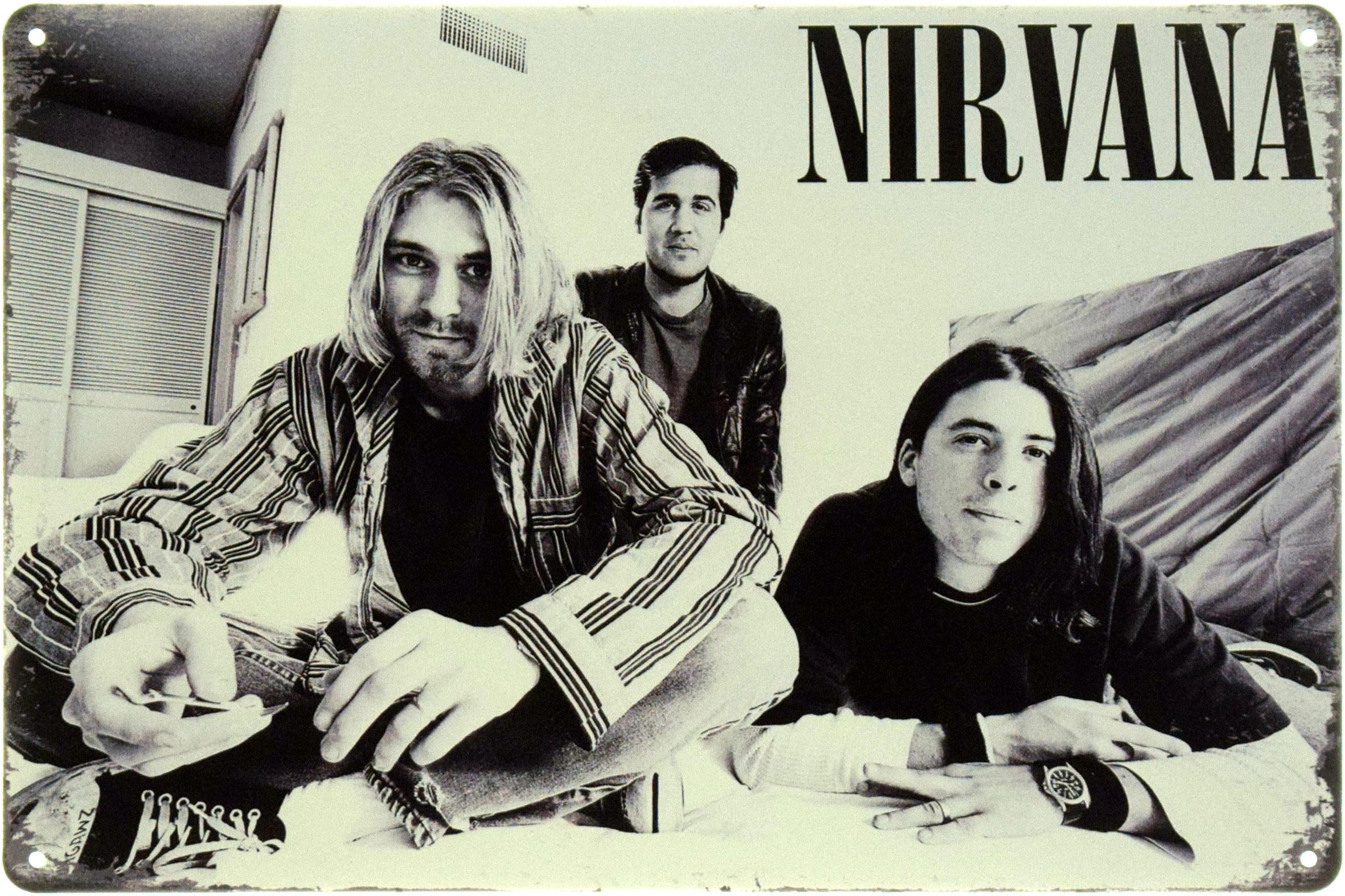 Табличка металева "Nirvana Тріо" 20x30 см (ms-104561)