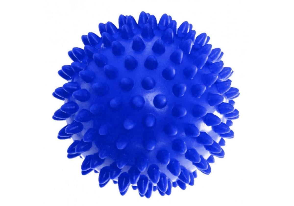 Масажний м'ячик EasyFit PVC жорсткий 9 см Синій (EF-1064-BL)