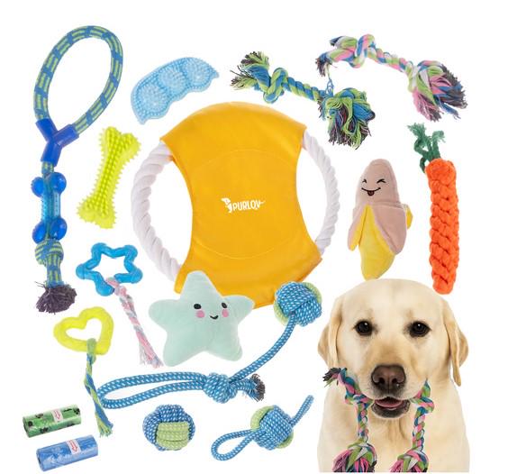 Набір іграшок для собак 16в1 (25384) - фото 10 Набір іграшок для собак 16в1 (25384) - фото 10