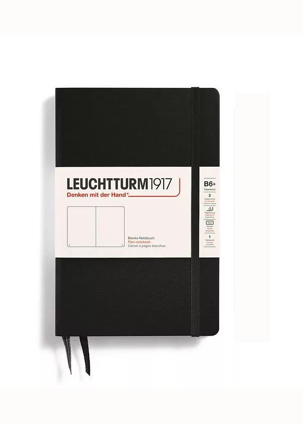 Блокнот Leuchtturm1917 Paperback B6+ чистые листы Черный (368514)