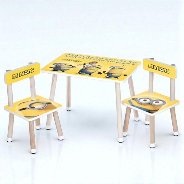 Детский стол и 2 стула Minions (M 501)
