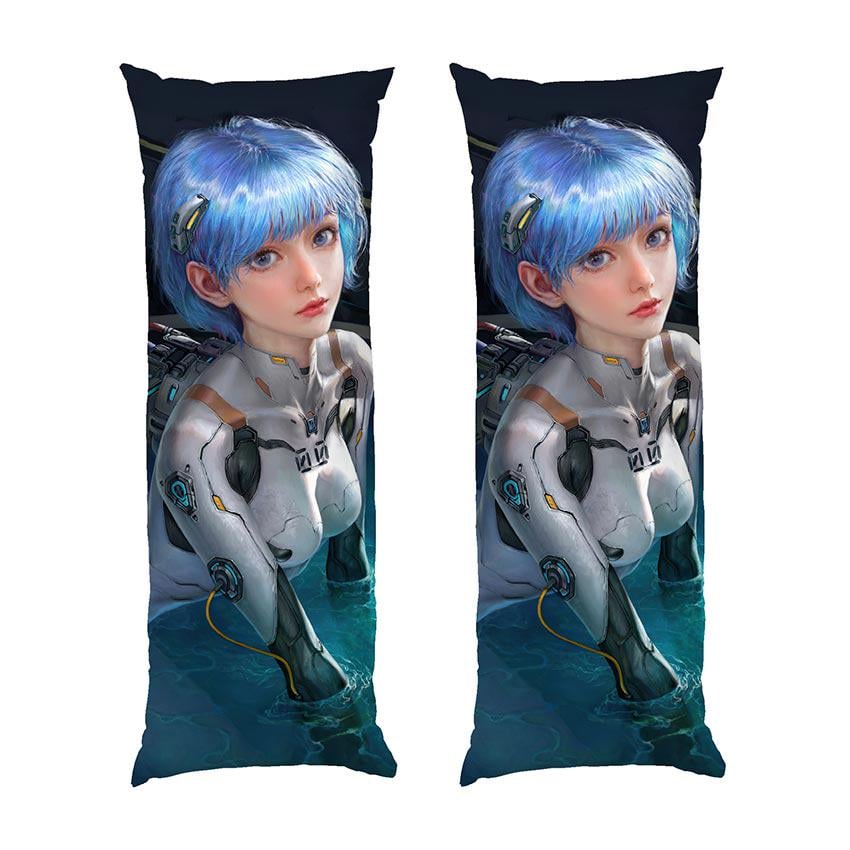 Подушка дакимакура Ayanami Rei in water Evangelion габардин 150х50 см (113250-3)