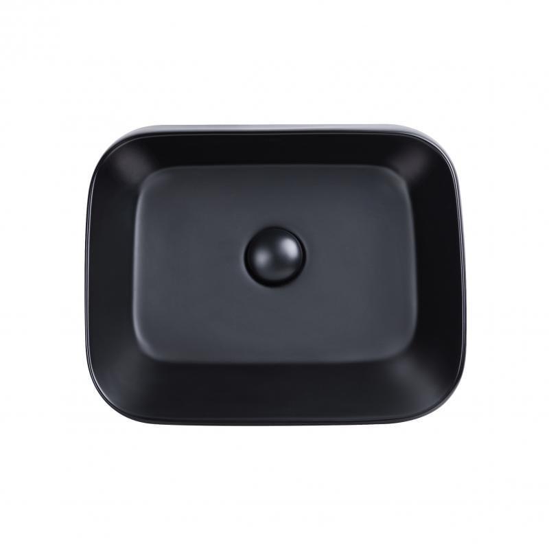Раковина-чаша Q-tap Scorpio с донным клапаном Matt Black QT14112242MBMB