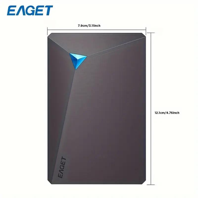 Жесткий диск внешний Eaget 1TB USB 3.0 Серый (00000065) - фото 2 Жесткий диск внешний Eaget 1TB USB 3.0 Серый (00000065) - фото 2