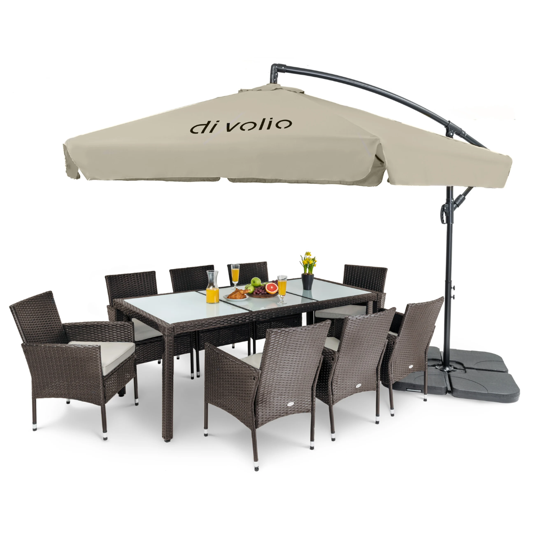 Зонтик садовый Di Volio EMPOLI 300 см Бежевый (2028) - фото 4 Зонтик садовый Di Volio EMPOLI 300 см Бежевый (2028) - фото 4