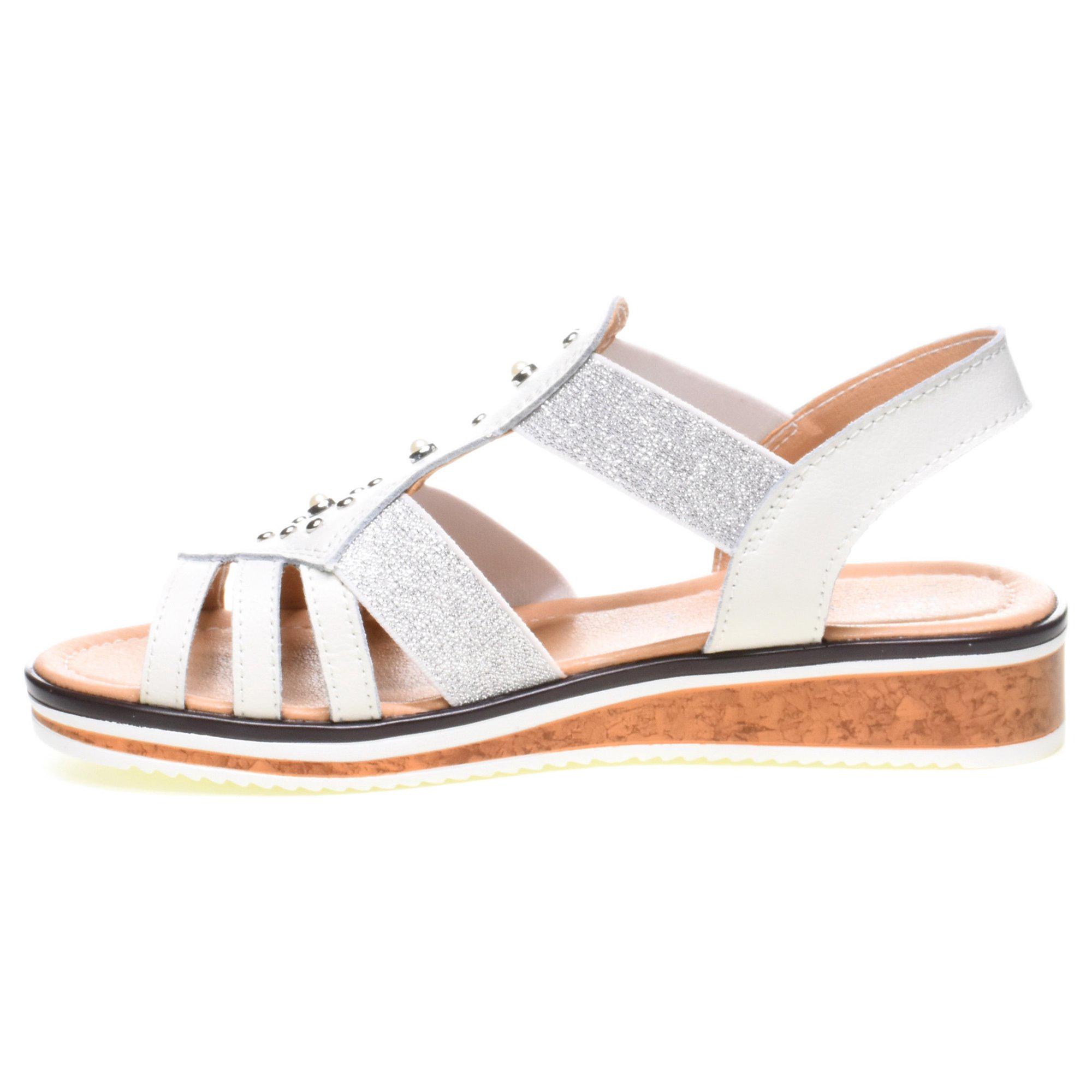 Сандалии женские Baden р. 36 Белый/Серебряный (069698-36) - фото 8 Сандалии женские Baden р. 36 Белый/Серебряный (069698-36) - фото 8