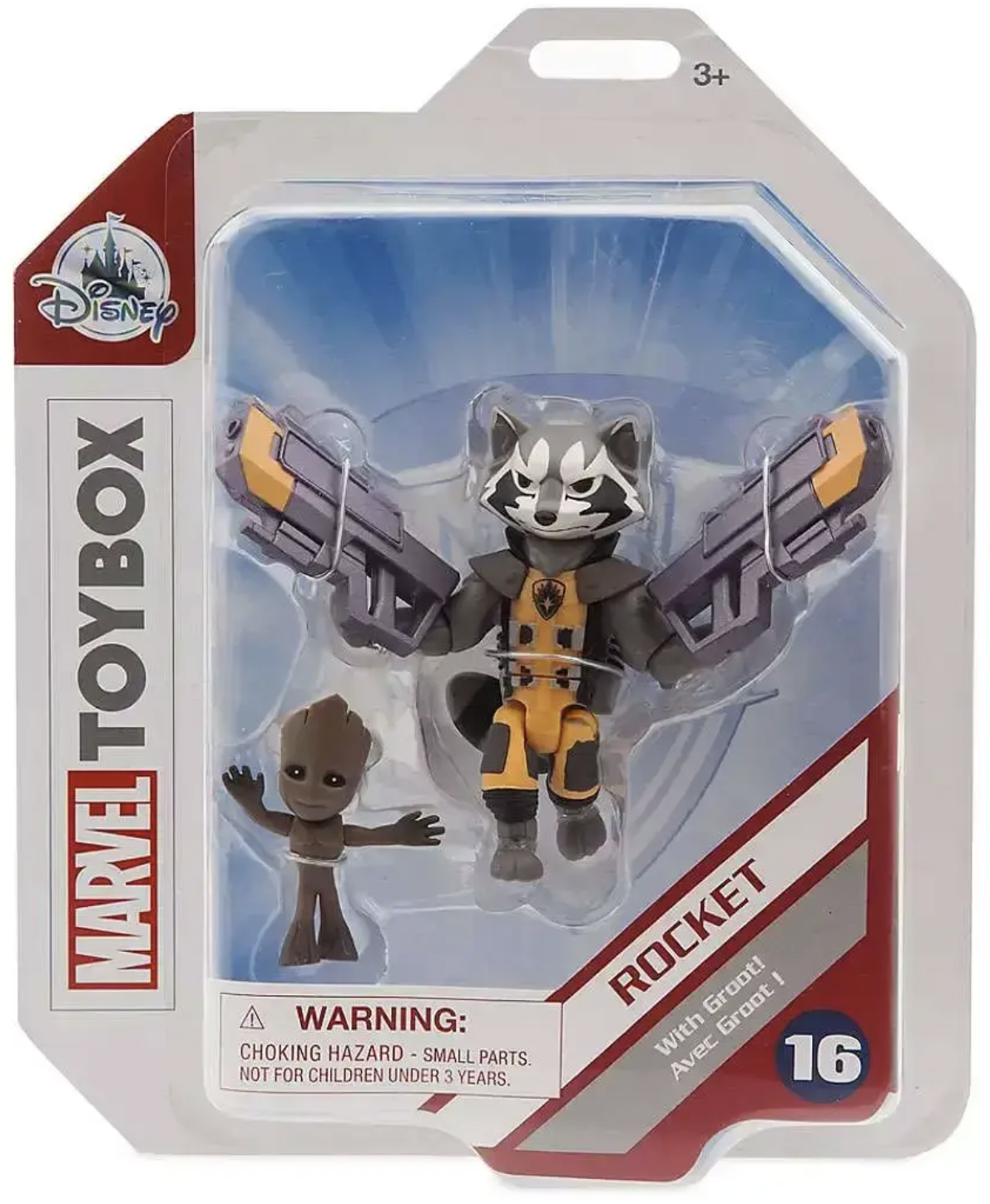 Набор фигурок Disney Marvel Toybox Rocket/Groot 2в1 8 см/4 см