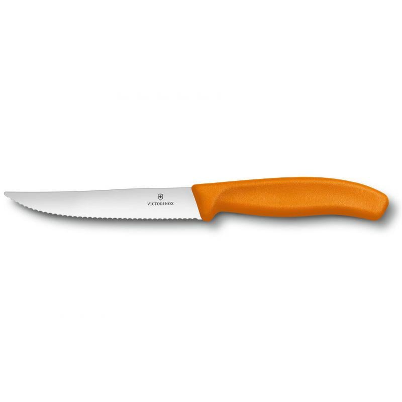 Нож кухонный серрейтор Victorinox Vx67936.12L9 Swiss Classic Steak&Pizza 235 мм Оранжевый