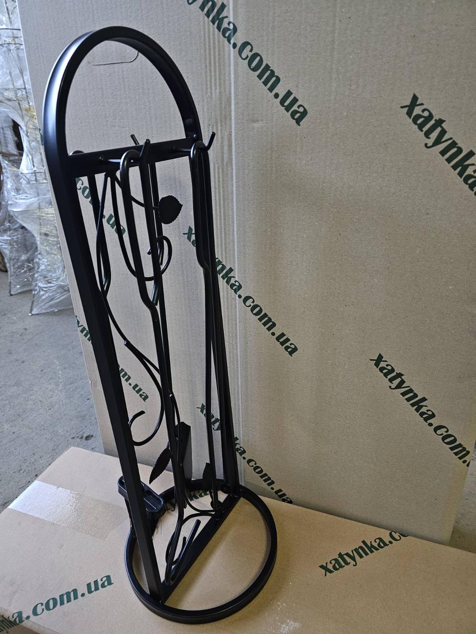 Набор для камина Loft кованый №4 Черный (Набір №4 К-004 ЛОФТ) - фото 6 Набор для камина Loft кованый №4 Черный (Набір №4 К-004 ЛОФТ) - фото 6